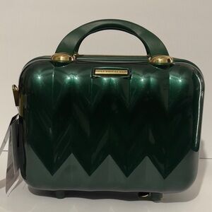 Marcy McKenna Make up Beauty case 2-in-1 Essential Milan Hardside  Emerald Green